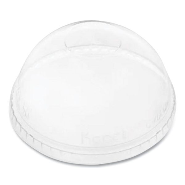 PET Lids, Fits 12 oz to 24 oz Cold Cups, No Hole Dome Lid,,Clear, 1,000/Carton