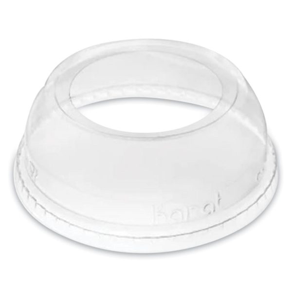 PET Lids, Wide Opening Dome, Fits 12 oz to 24 oz Cold Cups, Clear, 1,000/Carton