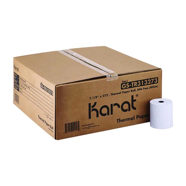 Thermal Paper Rolls, 3.13" x 273 ft, White, 50/Carton - Image 4