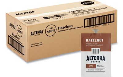 Alterra Hazelnut Coffee Freshpack, Hazelnut, 0.23 oz Pouch, 100/Carton