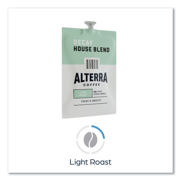 Alterra Decaf House Blend Coffee Freshpack, 0.25 oz Pouch, 100/Carton - Image 4