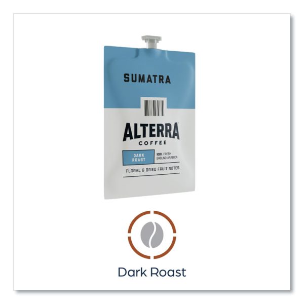 Alterra Sumatra Coffee Freshpack, Sumatra, 0.3 oz Pouch, 100/Carton - Image 10