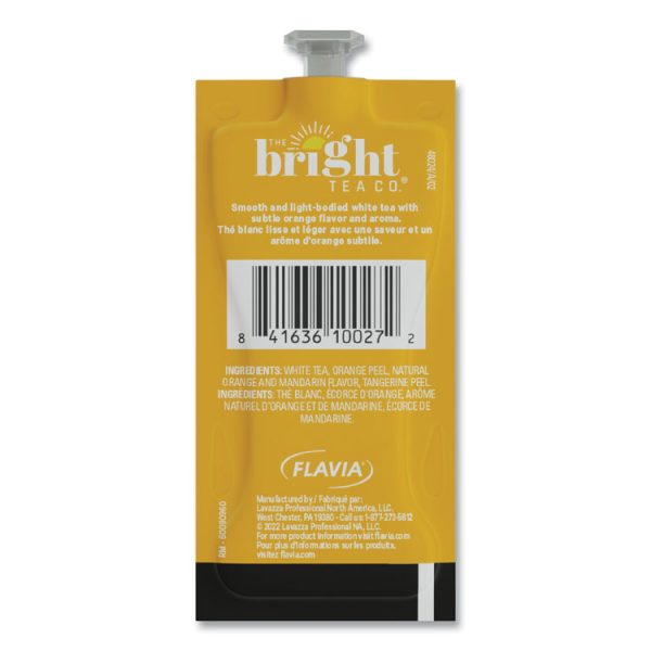 The Bright Tea Co. White with Orange Tea Freshpack, White with Orange, 0.05 oz Pouch, 100/Carton - Image 8