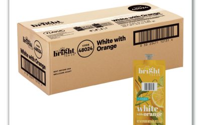 The Bright Tea Co. White with Orange Tea Freshpack, White with Orange, 0.05 oz Pouch, 100/Carton