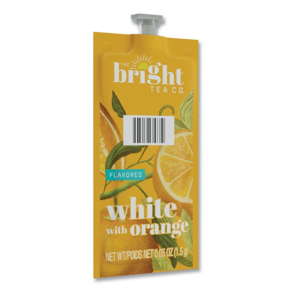 The Bright Tea Co. White with Orange Tea Freshpack, White with Orange, 0.05 oz Pouch, 100/Carton - Image 2