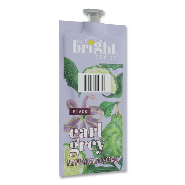 The Bright Tea Co. Earl Grey Black Tea Freshpack, Earl Gray, 0.09 oz Pouch, 100/Carton - Image 2