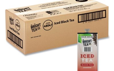 The Bright Tea Co. Unsweetened Iced Black Tea Freshpack, Unsweetened Iced Black, 0.12 oz Pouch, 100/Carton