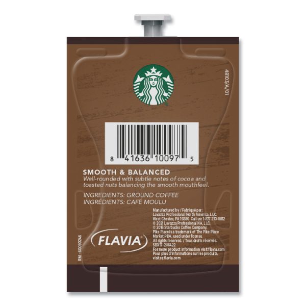 Starbucks Pike Place Roast Coffee Freshpack, Pike Place, 0.32 oz Pouch, 76/Carton - Image 4