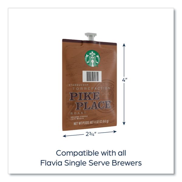 Starbucks Pike Place Roast Coffee Freshpack, Pike Place, 0.32 oz Pouch, 76/Carton - Image 6