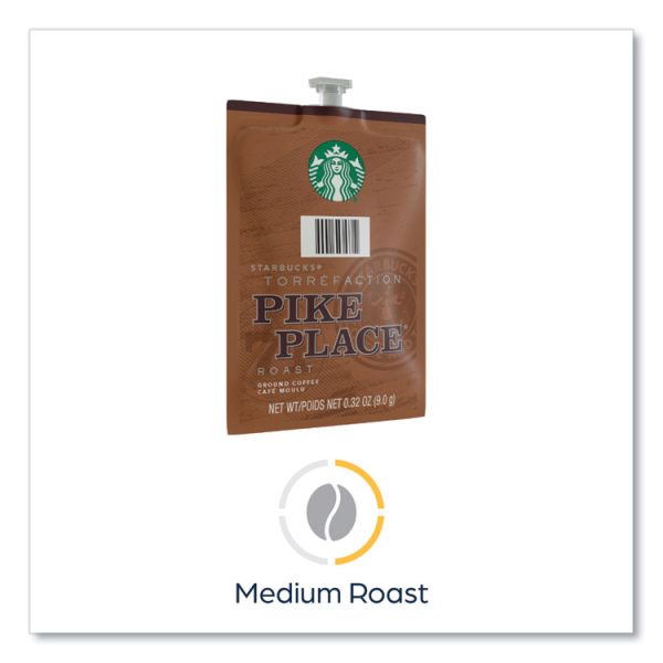 Starbucks Pike Place Roast Coffee Freshpack, Pike Place, 0.32 oz Pouch, 76/Carton - Image 7