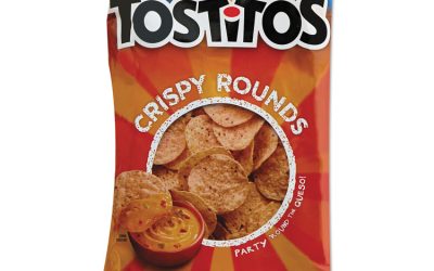 Tortilla Chips Crispy Rounds, 3 Oz Bag, 28/carton