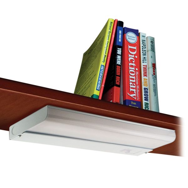 Low-Profile Under-Cabinet LED-Tube Light Fixture with (1) 9 W LED Tube, Steel Housing, 18.25" x 4" x 1.75", White - Image 4