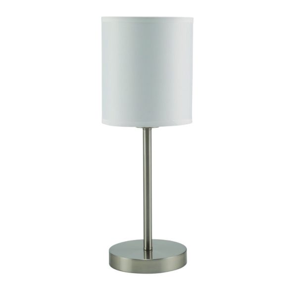Slim Line Lamp Set, Table 12.63" High and Floor 61.5" High, Silver - Image 3
