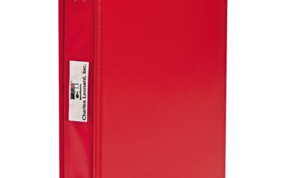 Varicap Expandable Binder, 2 Posts, 6″ Capacity, 11 X 8.5, Red