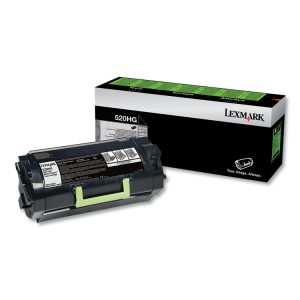 52d0h0g Return Program High-Yield Toner, 25,000 Page-Yield, Black