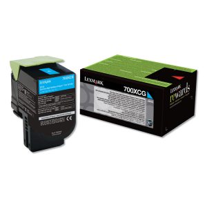 70c0xcg Return Program Extra High-Yield Toner, 4,000 Page-Yield, Cyan, Taa Compliant