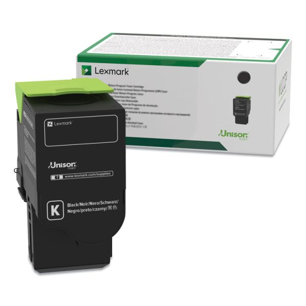70c0xkg Return Program Extra High-Yield Toner, 8,000 Page-Yield, Black, Taa Compliant