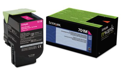70c10m0 Return Program Toner, 1,000 Page-Yield, Magenta