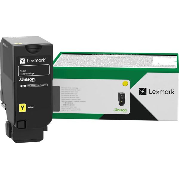 71C1XY0 Return Program Toner Cartridge, 12,500 Page-Yield, Yellow