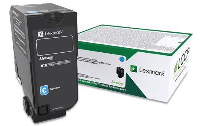 74c00cg Return Program Toner, 3,000 Page-Yield, Cyan