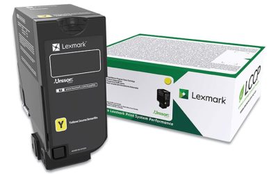 74c00yg Return Program Toner, 3,000 Page-Yield, Yellow