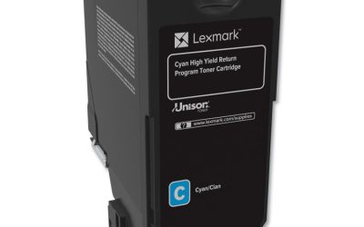 74c1hc0 Return Program Unison High-Yield Toner, 12,000 Page-Yield, Cyan