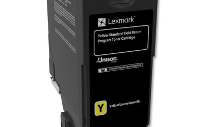 74c1sy0 Return Program Toner, 7,000 Page-Yield, Yellow