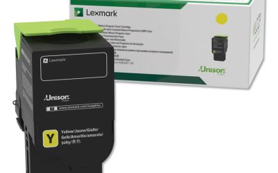 78c10y0 Return Program Toner, 1,400 Page-Yield, Yellow