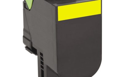 80c1xy0 Return Program Toner, 4,000 Page-Yield, Yellow