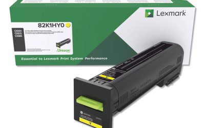 82k1hy0 Return Program High-Yield Toner, 17,000 Page-Yield, Yellow