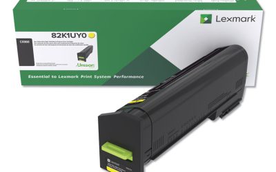 82k1uy0 Return Program Ultra High-Yield Toner, 55,000 Page-Yield, Yellow