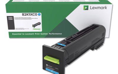 82k1xc0 Return Program Extra High-Yield Toner, 22,000 Page-Yield, Cyan