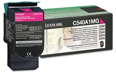 C540a1mg Return Program Toner, 1,000 Page-Yield, Magenta