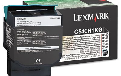 C540h1kg Return Program High-Yield Toner, 2,500 Page-Yield, Black