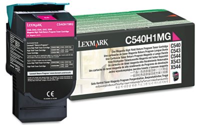 C540h1mg Return Program High-Yield Toner, 2,000 Page-Yield, Magenta