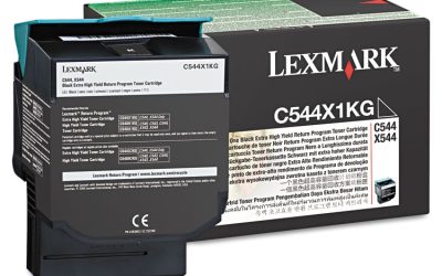 C544x1kg Return Program Extra High-Yield Toner, 6,000 Page-Yield, Black