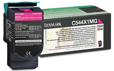C544x1mg Return Program Extra High-Yield Toner, 4,000 Page-Yield, Magenta