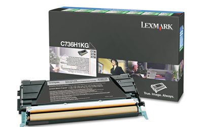 C736h1kg Return Program High-Yield Toner, 12,000 Page-Yield, Black