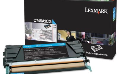 C746a1cg Return Program Toner, 7,000 Page-Yield, Cyan