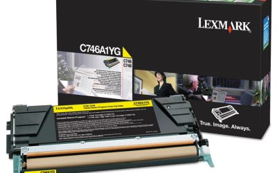 C746a1yg Return Program Toner, 7,000 Page-Yield, Yellow