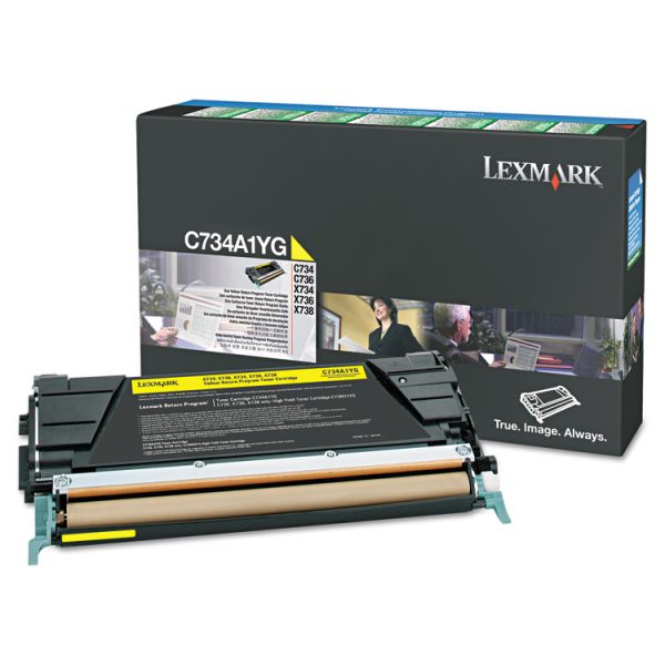 C748h1yg Return Program High-Yield Toner, 10,000 Page-Yield, Yellow