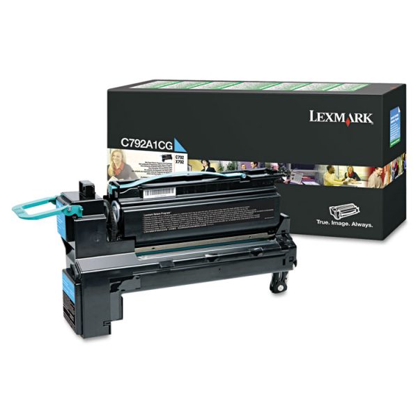 C792a1cg Return Program Toner, 6,000 Page-Yield, Cyan