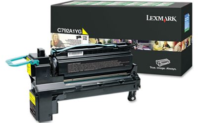C792a1yg Return Program Toner, 6,000 Page-Yield, Yellow