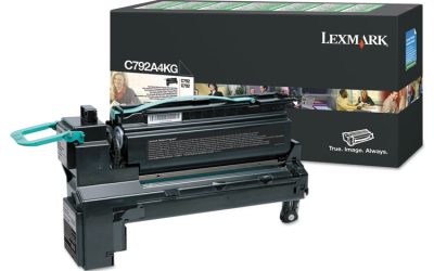 C792a4kg Return Program Toner, 6,000 Page-Yield, Black