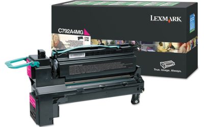 C792a4mg Return Program Toner, 6,000 Page-Yield, Magenta