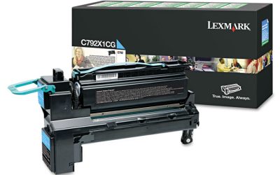 C792x1cg Return Program Extra High-Yield Toner, 20,000 Page-Yield, Cyan