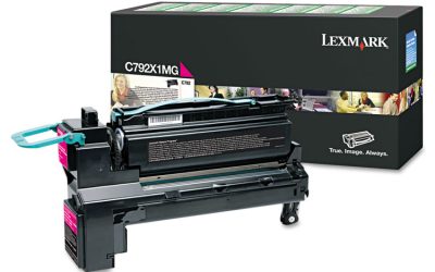 C792x1mg Return Program Extra High-Yield Toner, 20,000 Page-Yield, Magenta