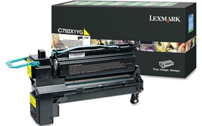 C792x1yg Return Program Extra High-Yield Toner, 20,000 Page-Yield, Yellow