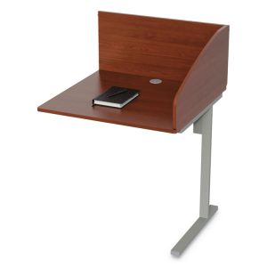 Study Carrell Add On, 1-Leg, 31.25 X 23.25 X 45.25, Cherry