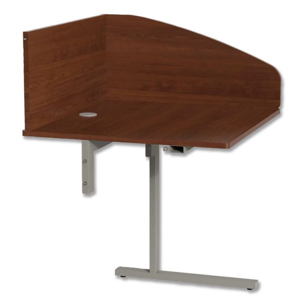 Study Carrell Add On, 1-Leg, 31.25 X 23.25 X 45.25, Cherry - Image 3